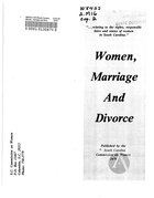 Women, Marriage and Divorce, 1979