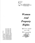 Women and Property Rights, 1984