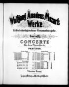 Zweiundzwanzigstes Concert für das Pianoforte, K. 482, E Flat Major