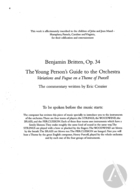 The Young Person's Guide to the Orchestra, Op. 34