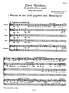 Zwei Motetten, Op. 74