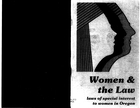 Women and the Law: Laws of Special Interest to Women in Oregon