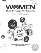 Women, Their Struggle for Equality, A Selected Bibliography