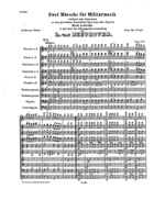 Zwei Märsche für Militärmusik: No. 1, WoO 18, F Major