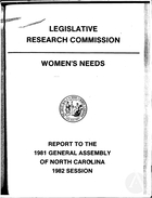 Women's Needs: Report to the 1981 General Assembly