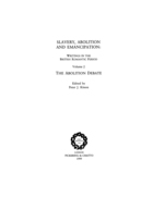 Slavery, Abolition and Emancipation: Writings in the British Romantic Period, Vol. 2: The Abolition Debate