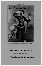 Your Legal Rights as a Woman: A Handbook for Virginians, 1977