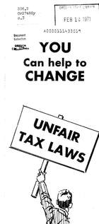 You Can Help to Change Unfair Tax Laws