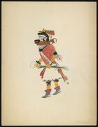 Color drawings of Zuni costumes