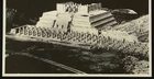 Black and White Photograph of the Temple of the Warriors, Chichen Itza, Yucatan