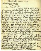 William M Dunn to Muriel Wright; August 26, 1924