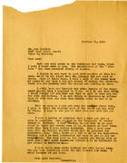 Muriel Wright to Lee Harkins: October 24, 1945