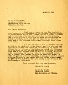 Muriel Wright to T. L. Ballenger; April 25, 1949