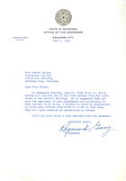 Gov. Raymond Gary to Muriel Wright: June 7, 1956