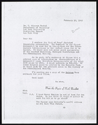 Copy of Letter from Ruth Benedict to E. Adamson Hoebel, February 10, 1943