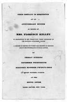 Invitation and Program, National Consumers' League Meeting, Boston, November 1924