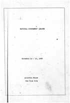 Proceedings, Annual Meeting,National Consumers' League, Thursday Afternoon Session, November 14, 1929