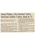 Selma Walker, who founded Native American Indian Center, dead at 71, in _The Columbus Dispatch_